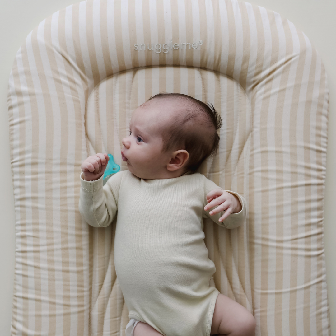 Infant Lounger Wave | Oat Stripe – Snuggle Me Organic