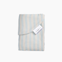 Infant Lounger Muslin Cover | Blue stripe