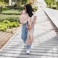 Boba Linen Ring Sling | Peony Pink