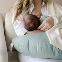 Feeding Pillow + Organic Cover Set | Slate