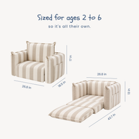 Toddler Chair | Oat Stripe
