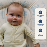 Infant Lounger Wave | Blue Toile