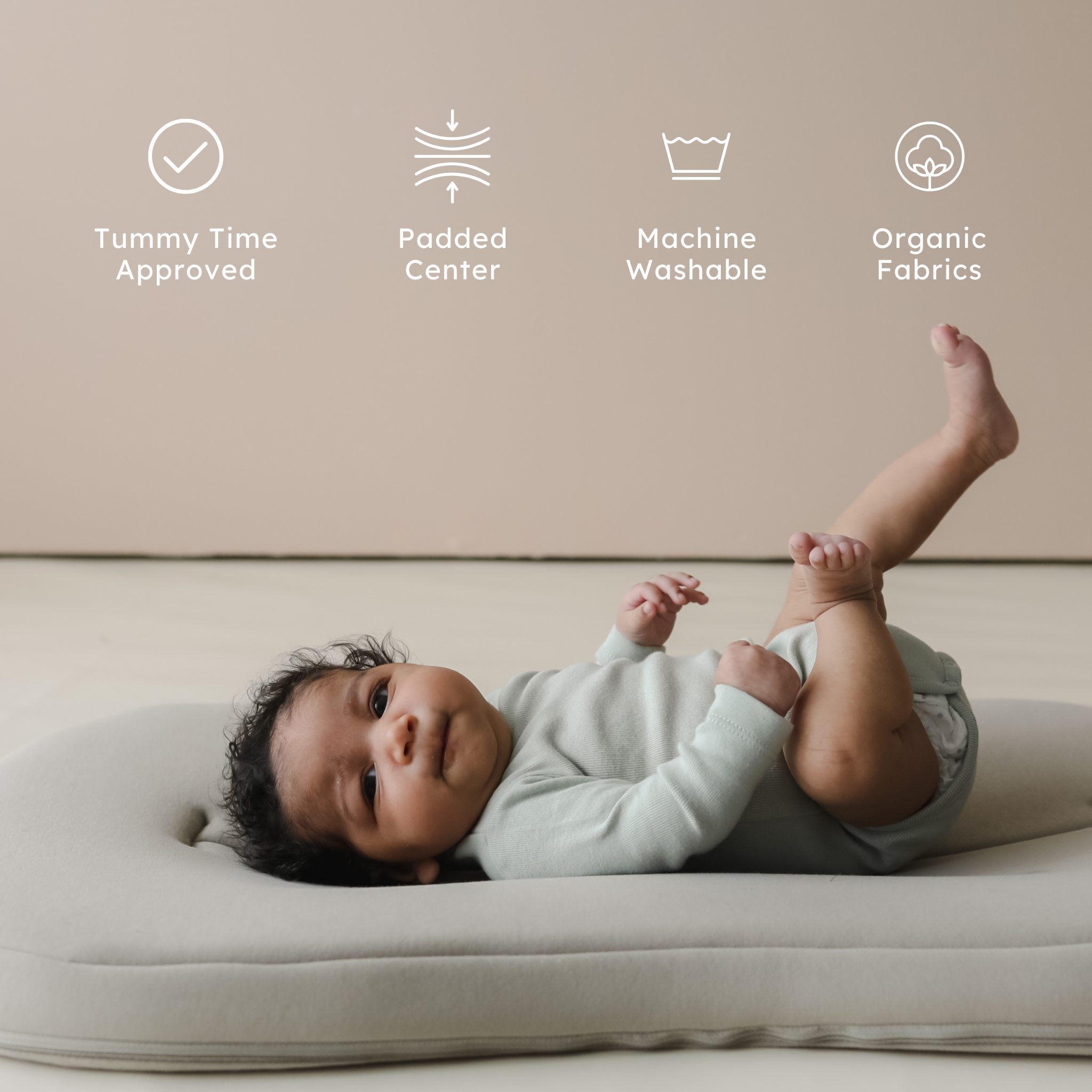 Infant Lounger Curve Birch – Snuggle Me Organic1