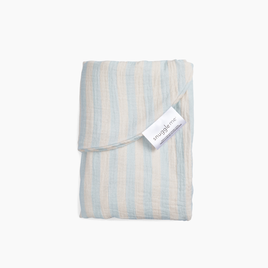 Infant Lounger Muslin Cover | Blue stripe