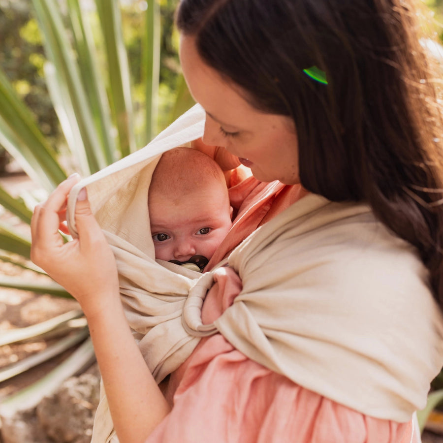 Boba Linen Ring Sling | Pampas Beige