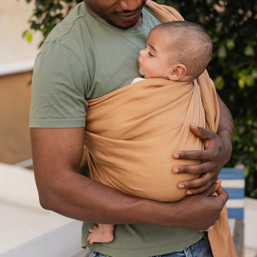 Boba Linen Ring Sling | Rye Brown