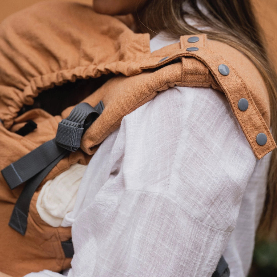 Boba X Linen Baby Carrier | Rye Brown