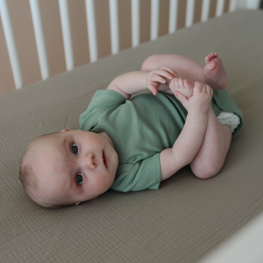 Muslin Crib Sheets | Natural + Birch