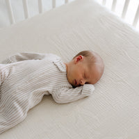 Muslin Crib Sheets | Natural + Birch