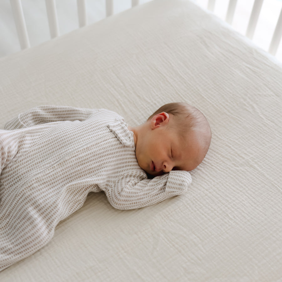 Muslin Crib Sheets | Natural + Birch