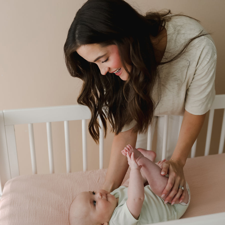 Muslin Crib Sheets | Petal + Gumdrop