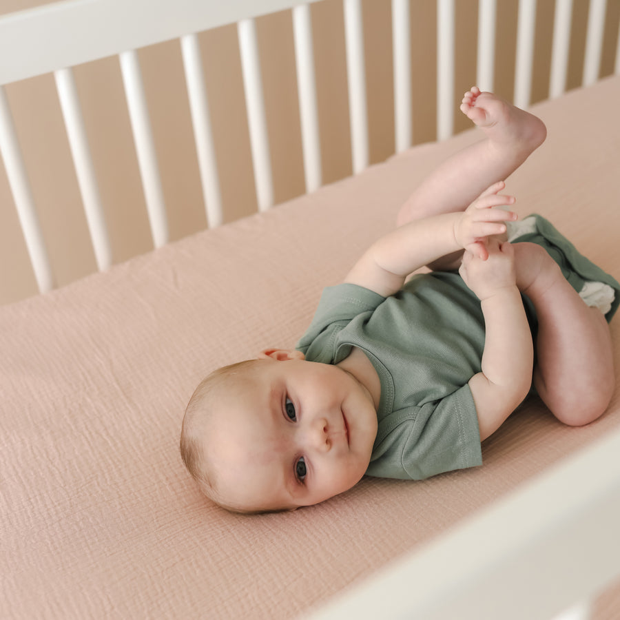Muslin Crib Sheets | Petal + Gumdrop