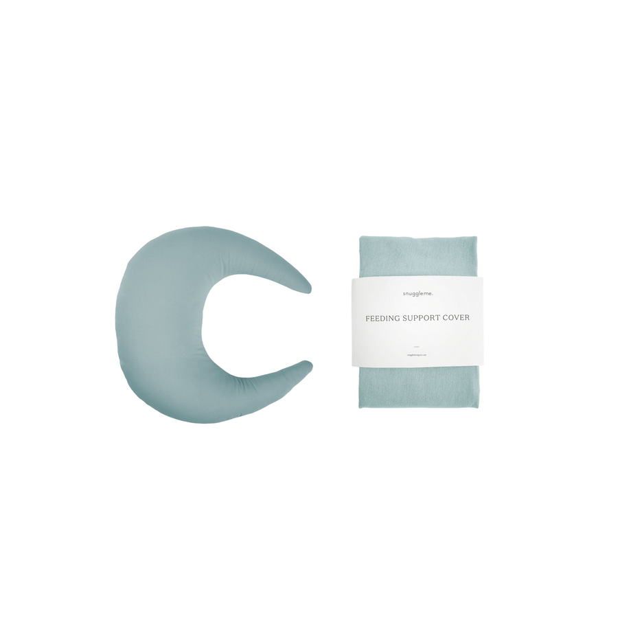 Feeding Pillow + Organic Cover Set | Slate