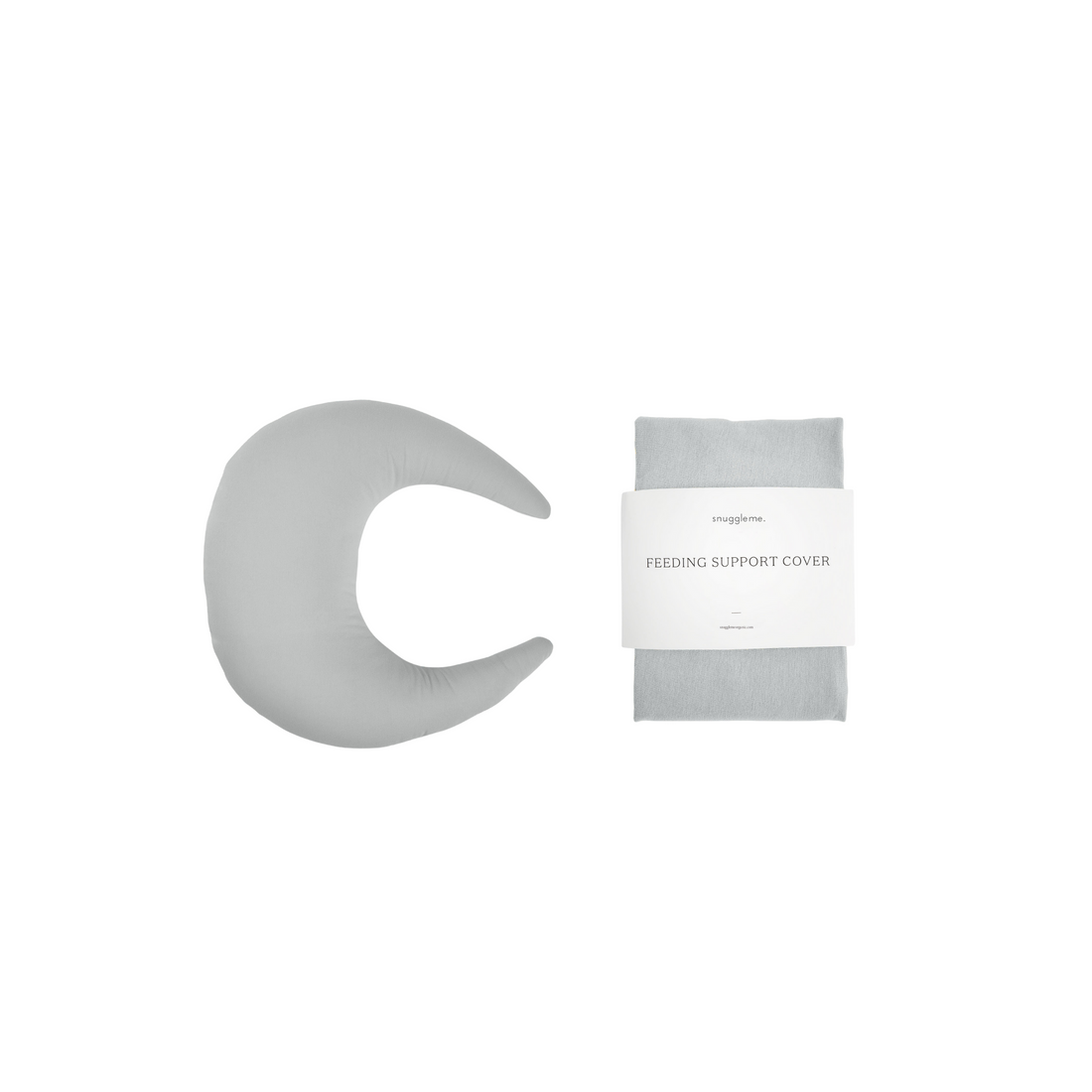 Feeding Pillow + Organic Cover Set | Stone