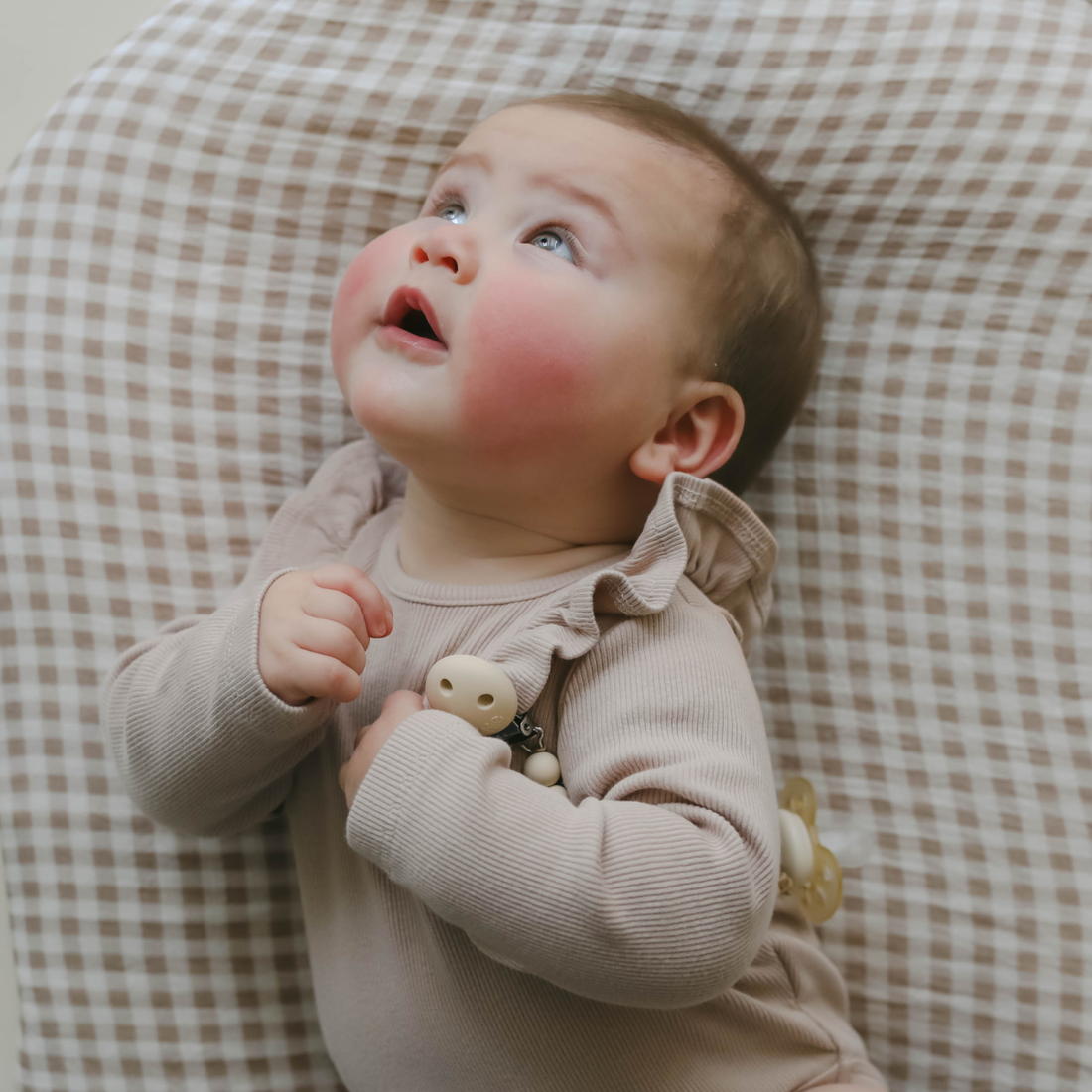 Infant Lounger Muslin Cover | Gingham