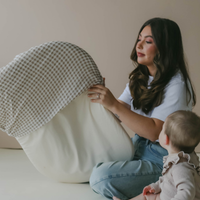 Infant Lounger Muslin Cover | Gingham