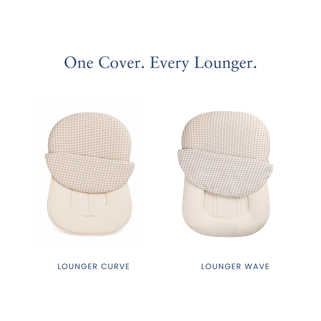 Infant Lounger Muslin Cover | Gingham