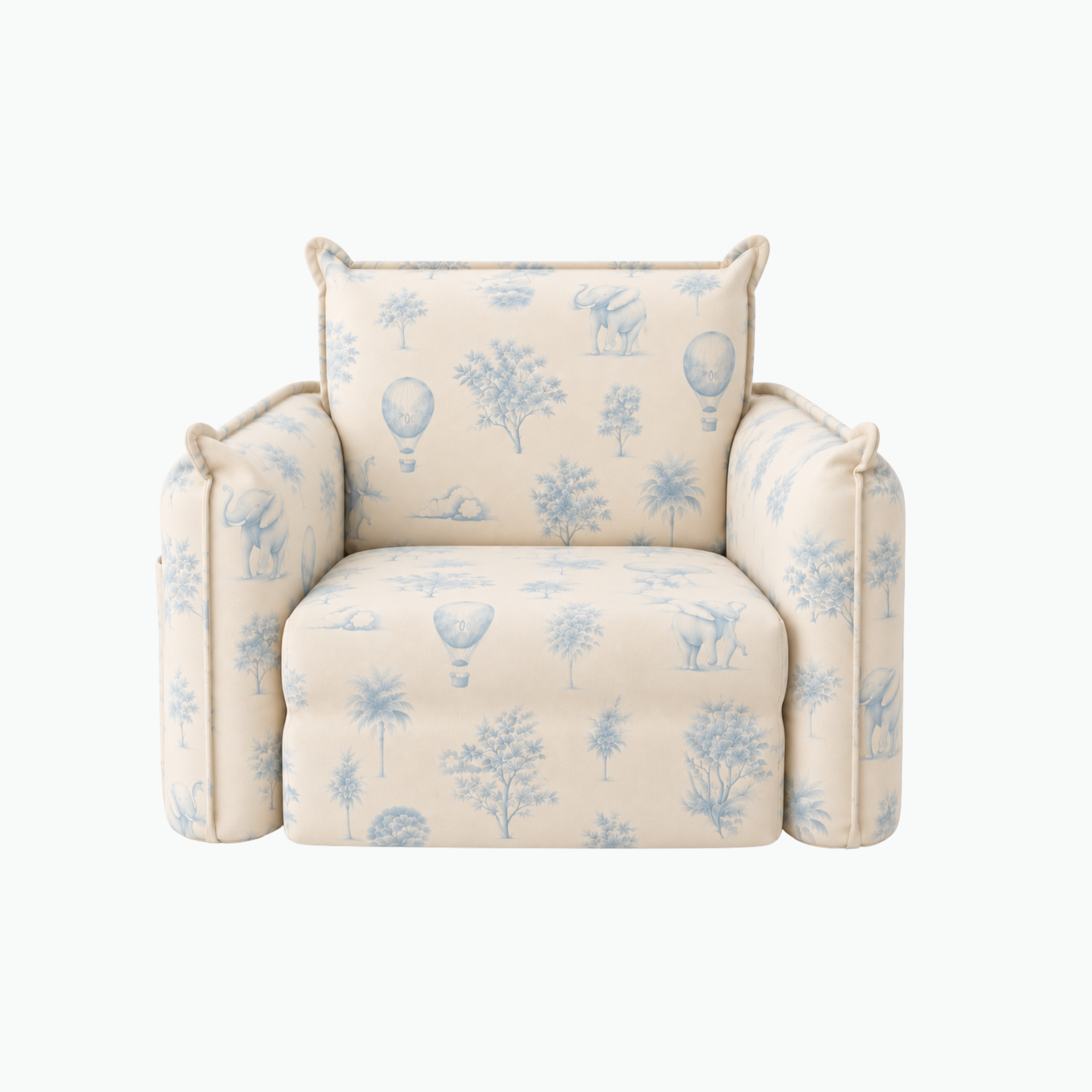Toddler Chair | Blue Toile