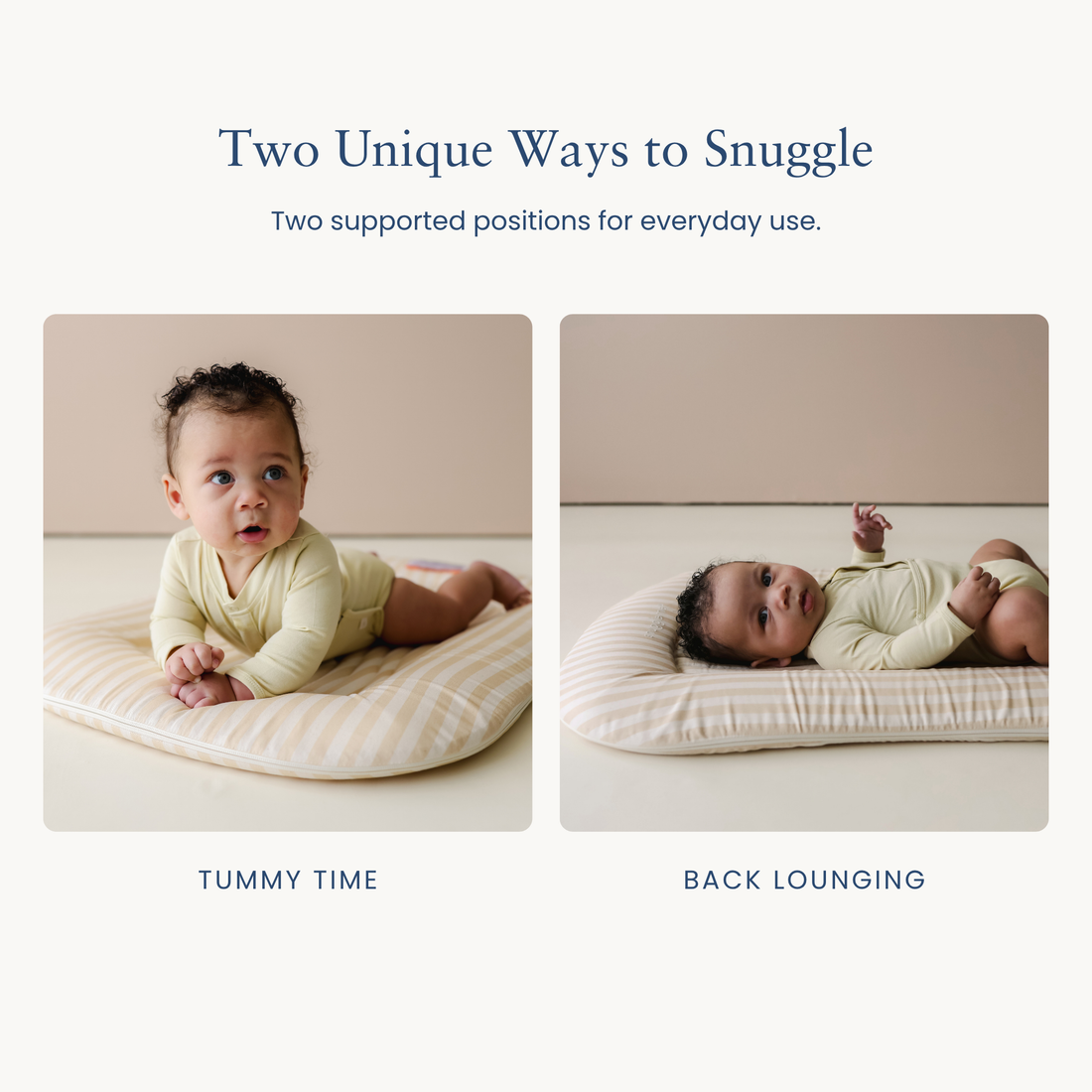 Infant Lounger Wave | Oat Stripe