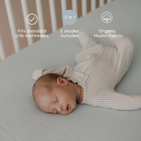 Muslin Crib Sheets | Bluebell + Slate