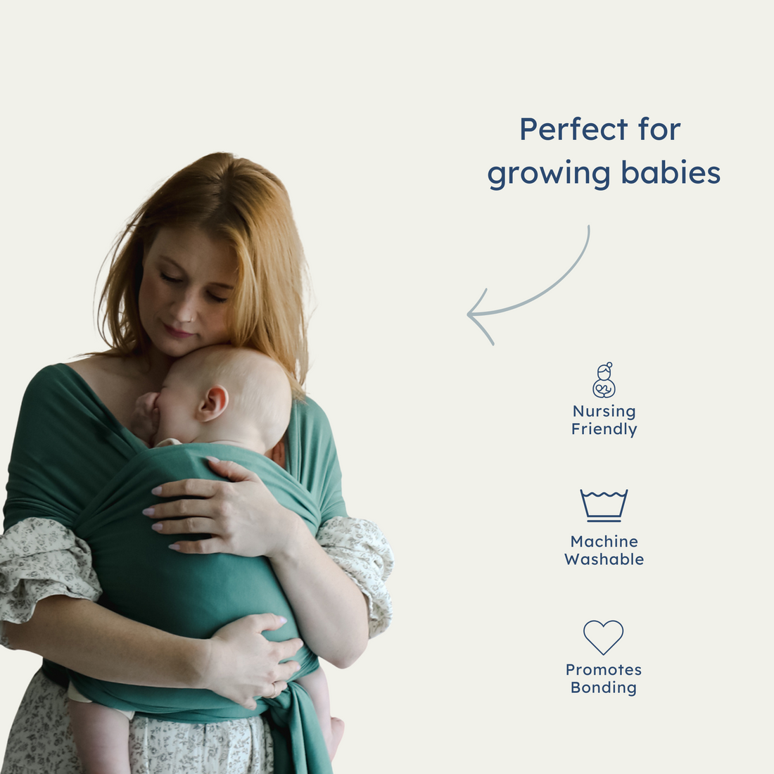 Snuggle Me Baby Wrap | Moss