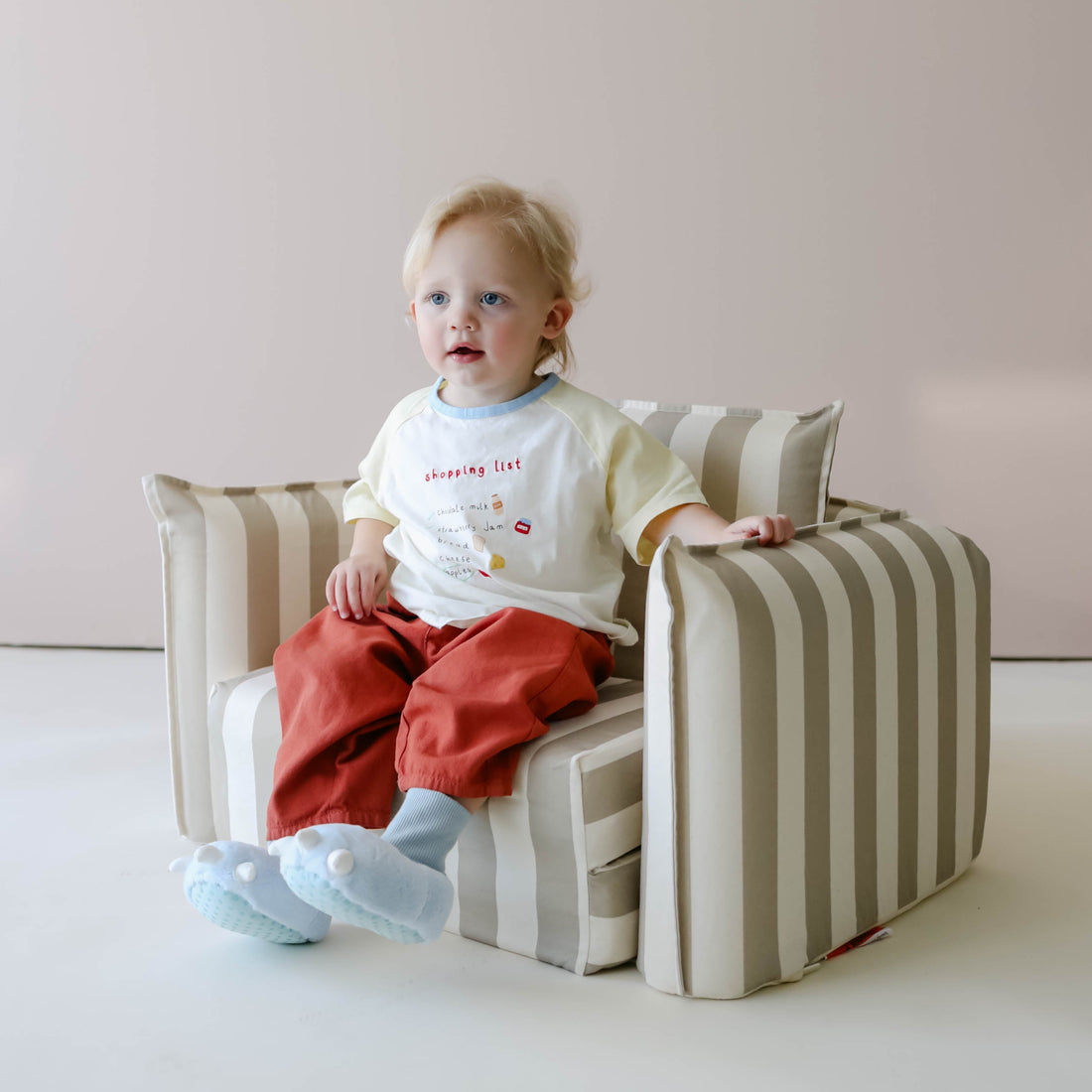 Toddler Chair | Oat Stripe