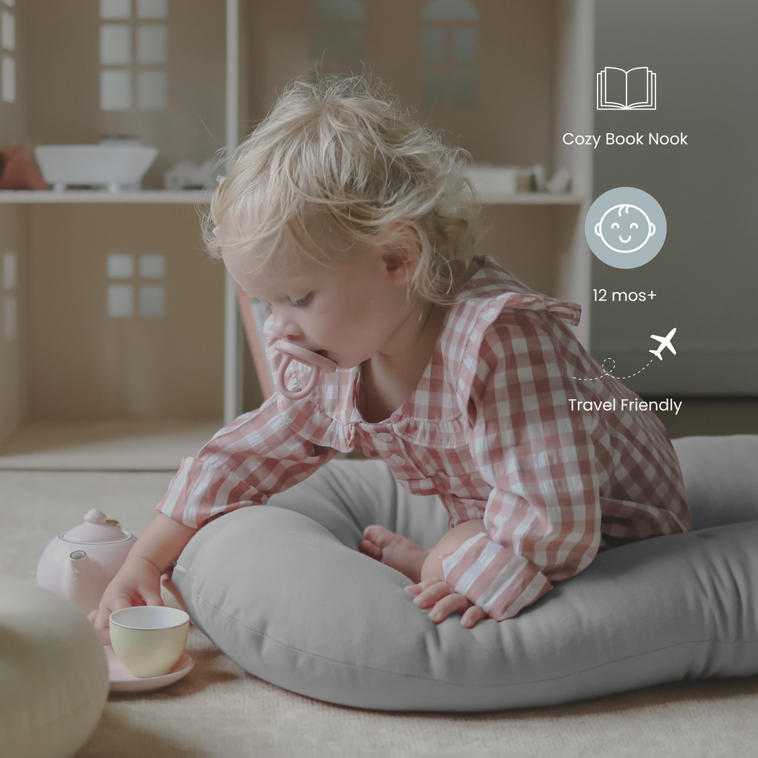 Toddler Lounger | Stone