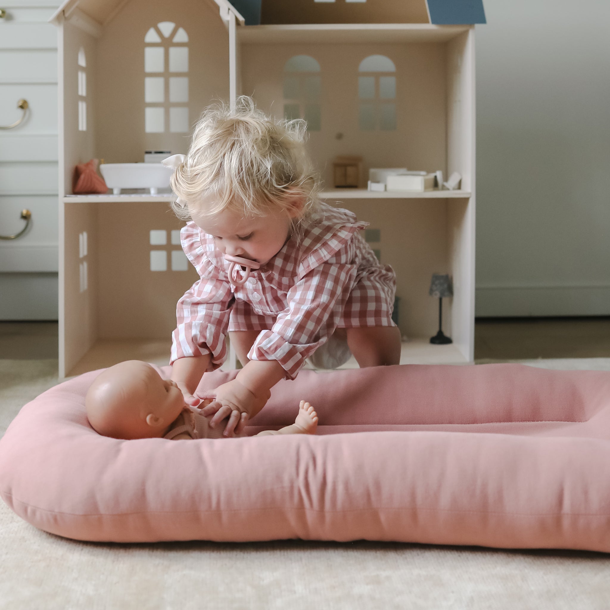 スナグルミー　snuggle me  ベビーネスト　カバー本体セット Infant Lounger + Cover Set [ birch ] / snuggle