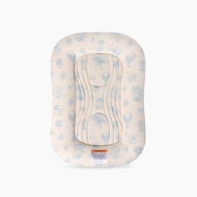 Infant Lounger Wave | Blue Toile