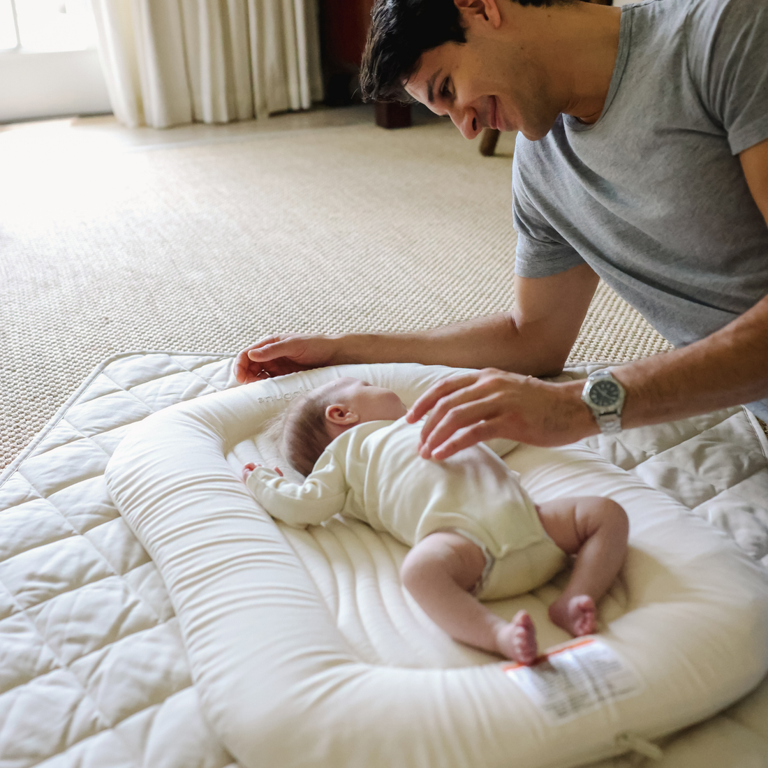 Infant Lounger Wave | Natural
